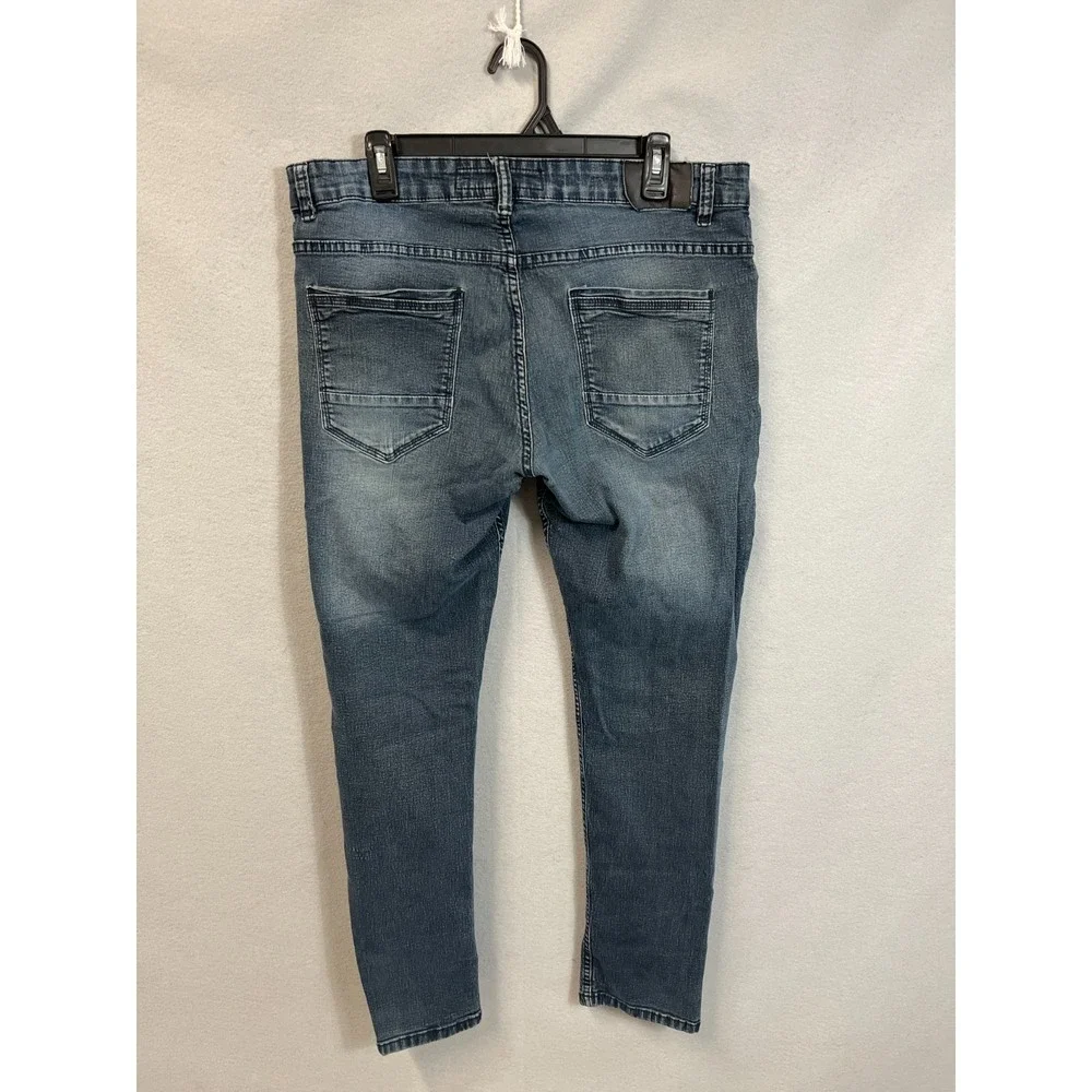 Cultura New York Jeans Mens 36 Blue Denim‎ 5 Pockets Everyday Wear Straight Leg